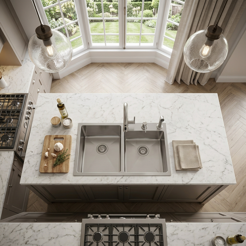 Stainless Steel Kitchen Sink (N02-807LX) thumbnail 4